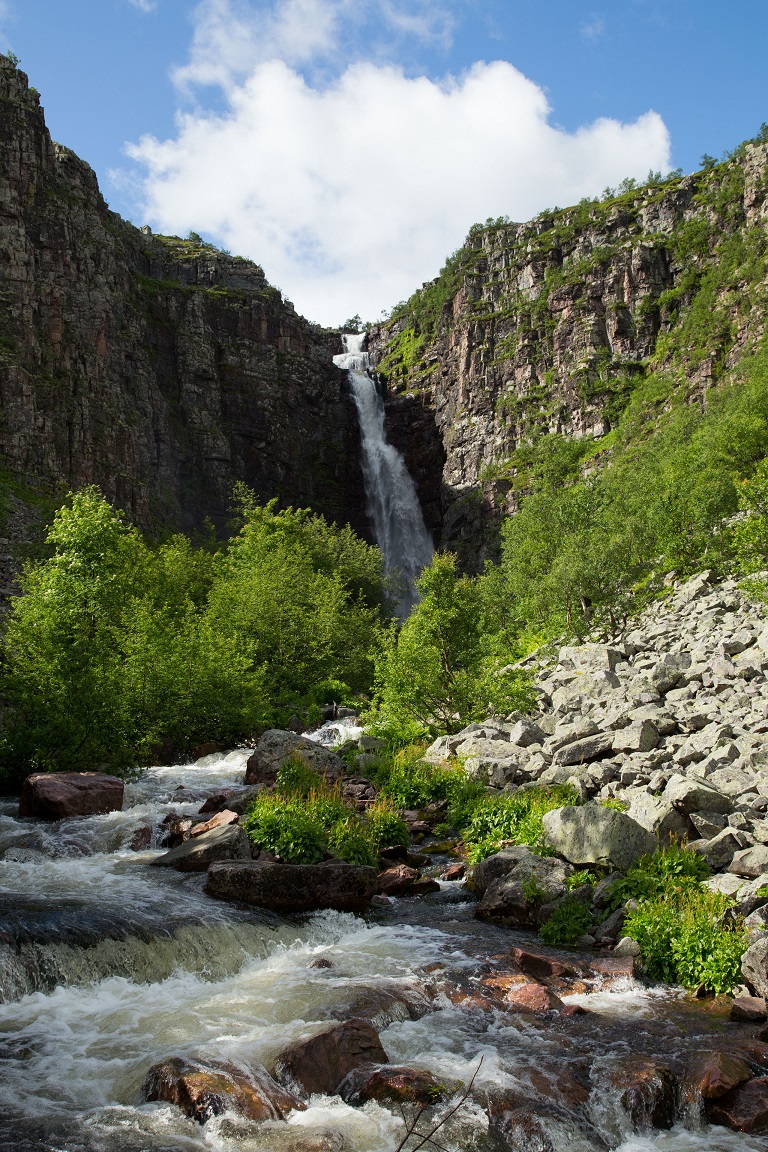 Njupeskär, Sverigs högsta vattenfall.