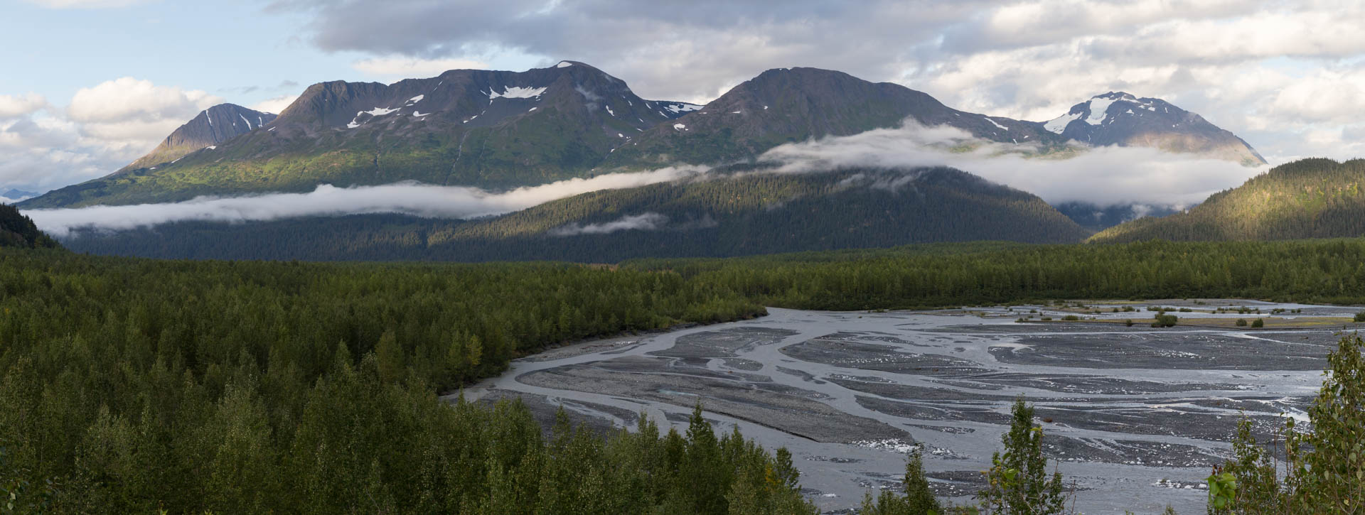 Panorama över Exit Creek