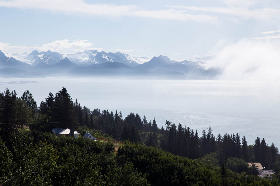 Vy över väglöst Alaska