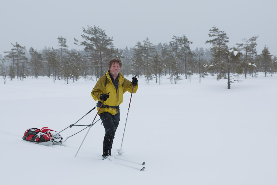 Jag skidar på men fort går det inte