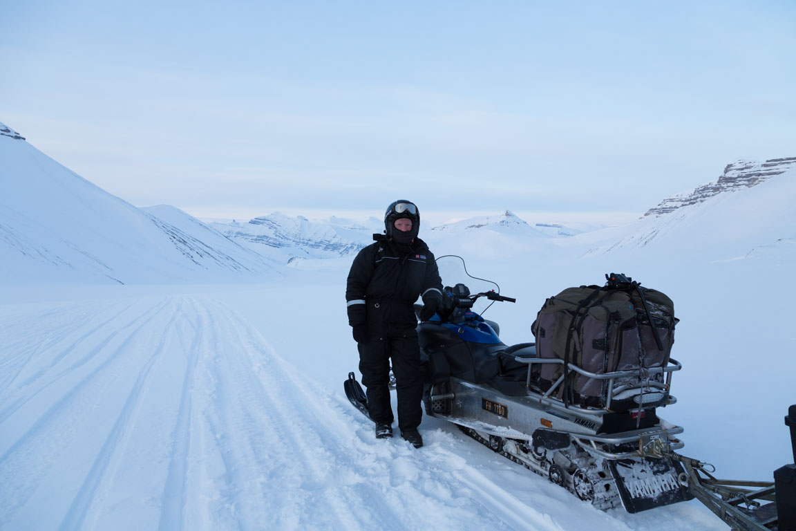 Paus på Hørbyebreen