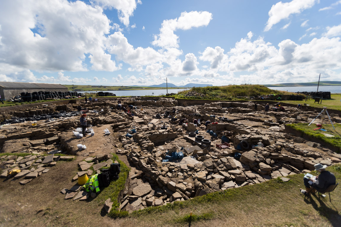 Utgrävning vid Ness of Brodgar