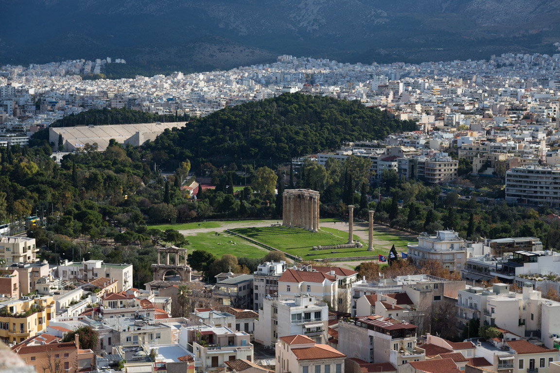 Utsikt från Akropolis