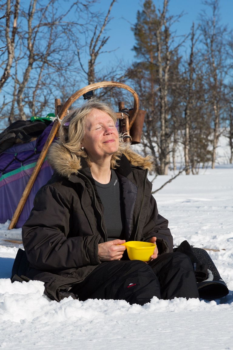 Fikapaus i solen