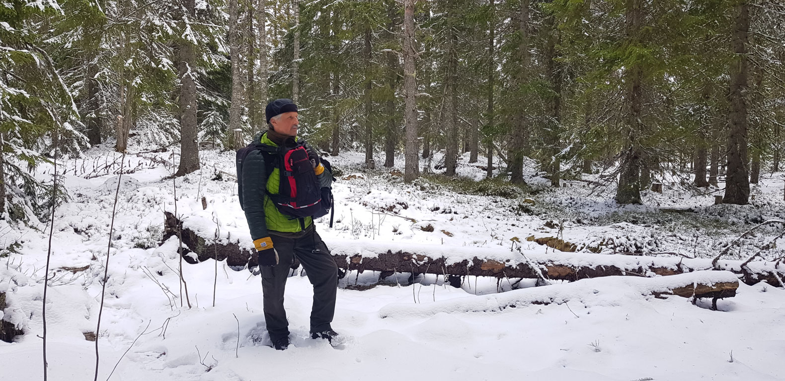 Håkan Vargas i snö