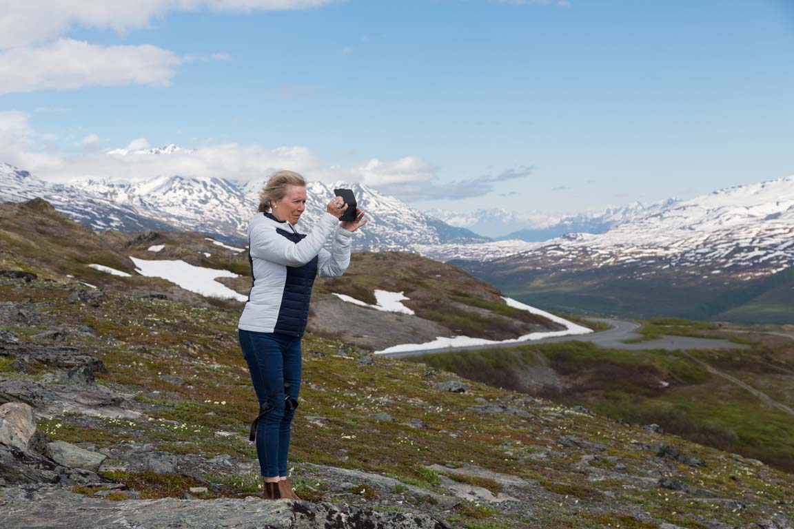 Blåsigt vid Thomson Pass