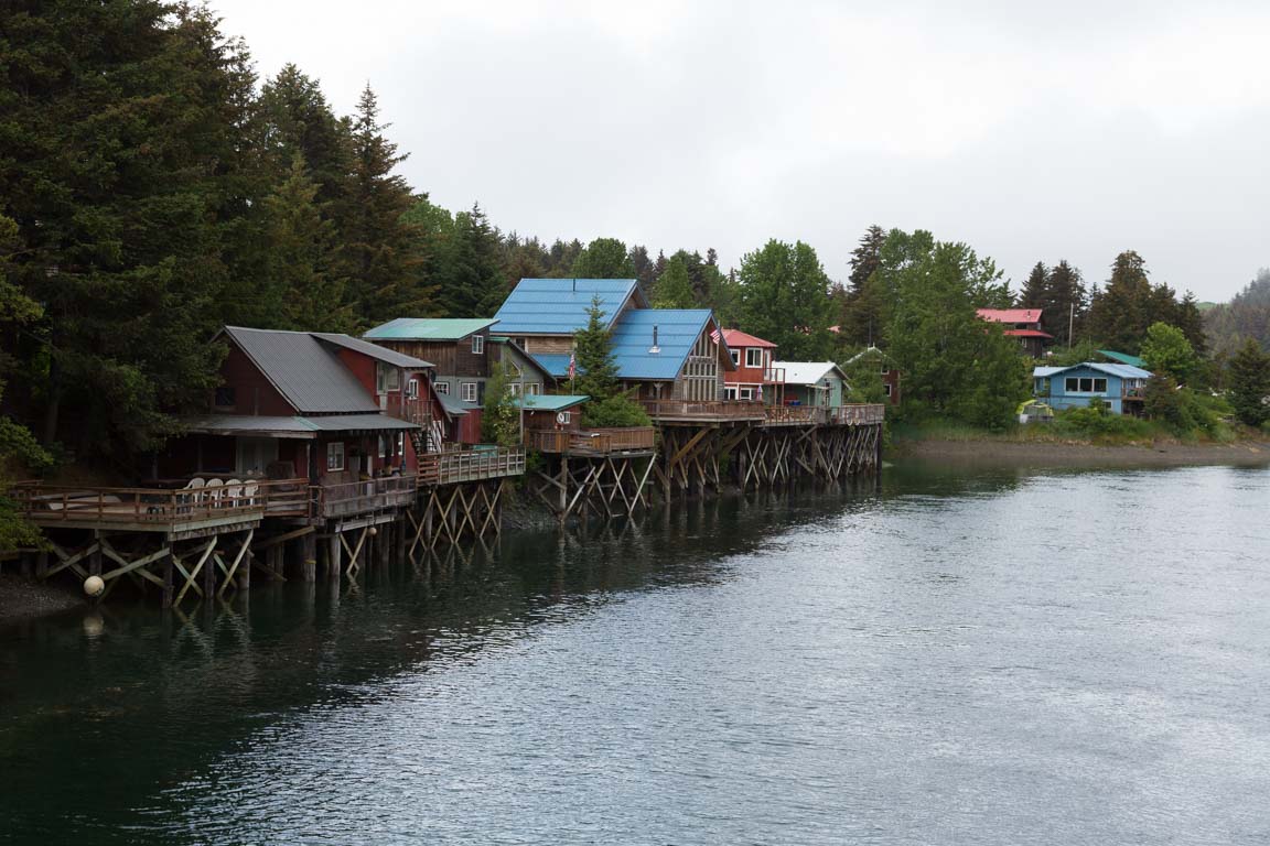 Hus vid Seldovia Slough