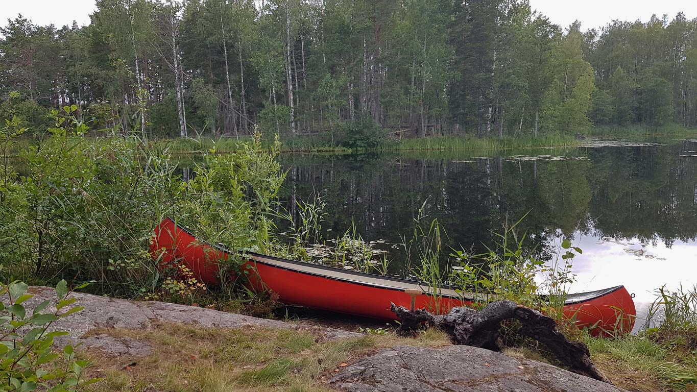 På torra land