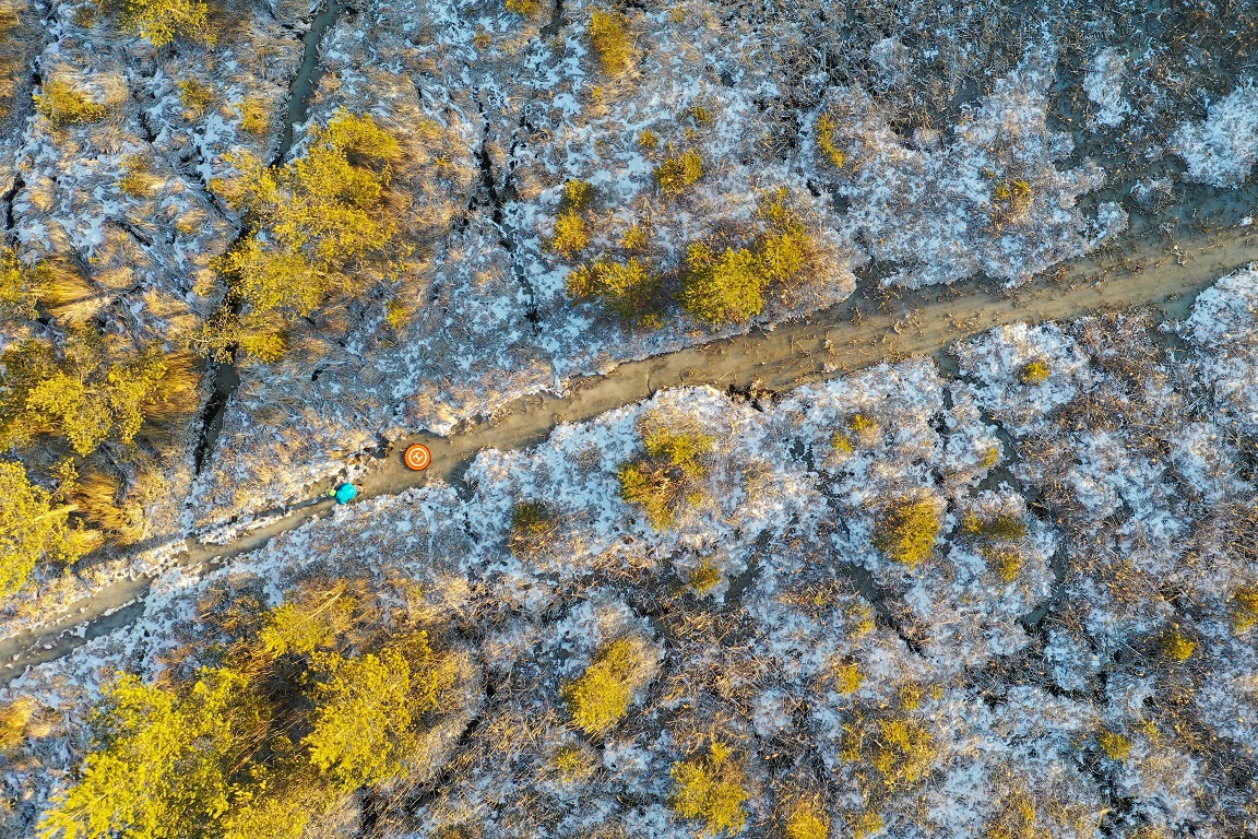 Helikopterplattan beredd att ta mot farkost