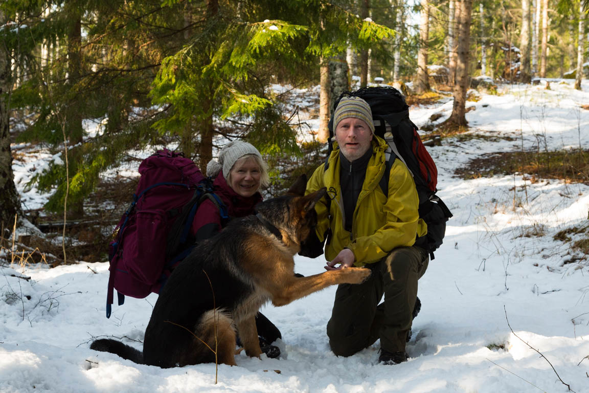 Det är inte alltid så lätt att ta bilder med hund :-)