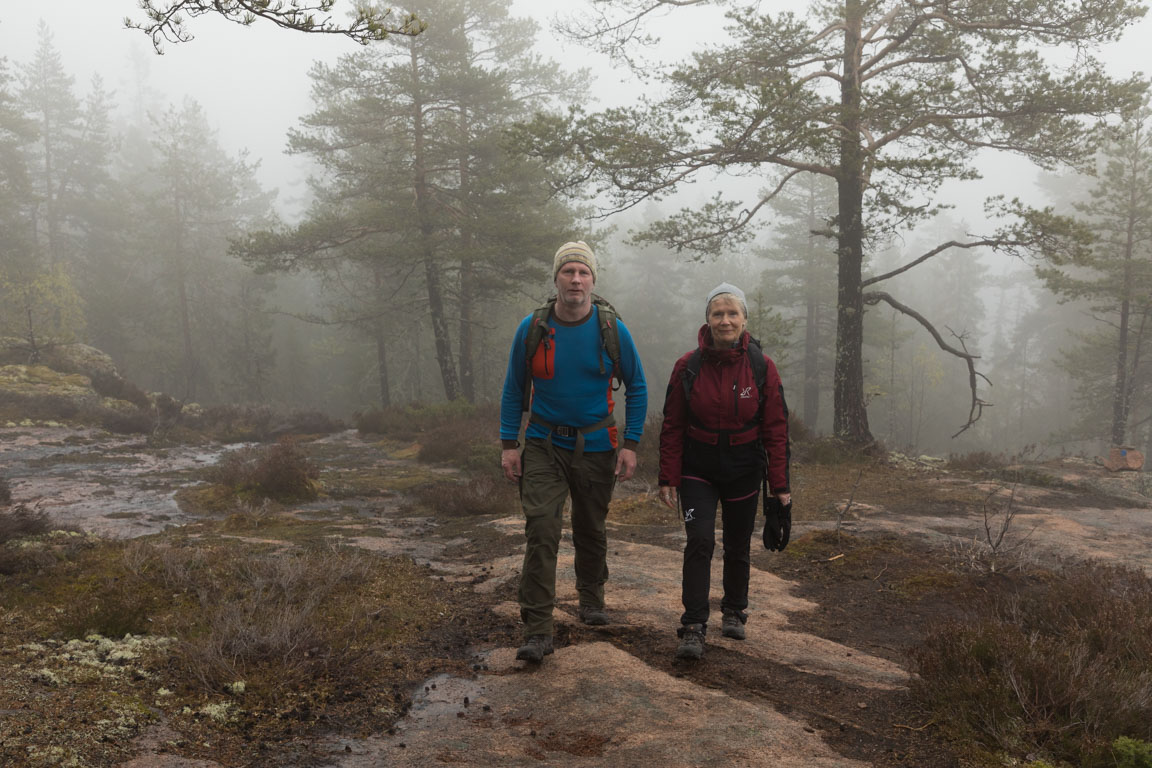 På väg upp på Skuleberget