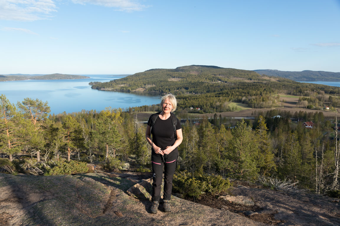 På väg upp för Skuleberget