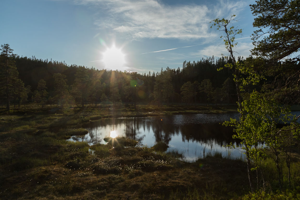 Solen på väg nedåt