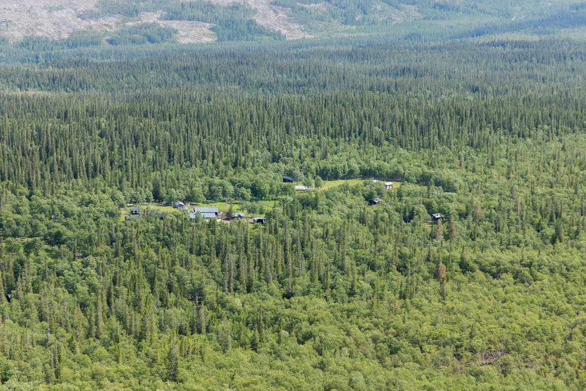 Nyvallen från ovan