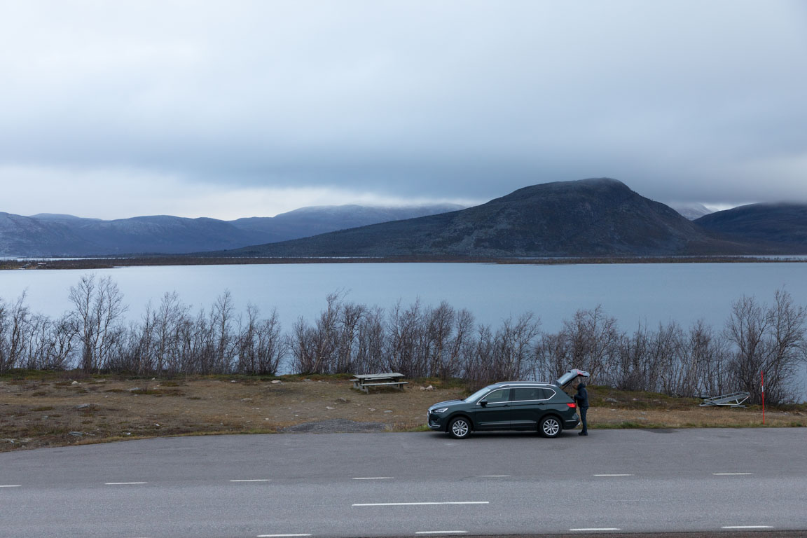 Paus vid Torneträsk