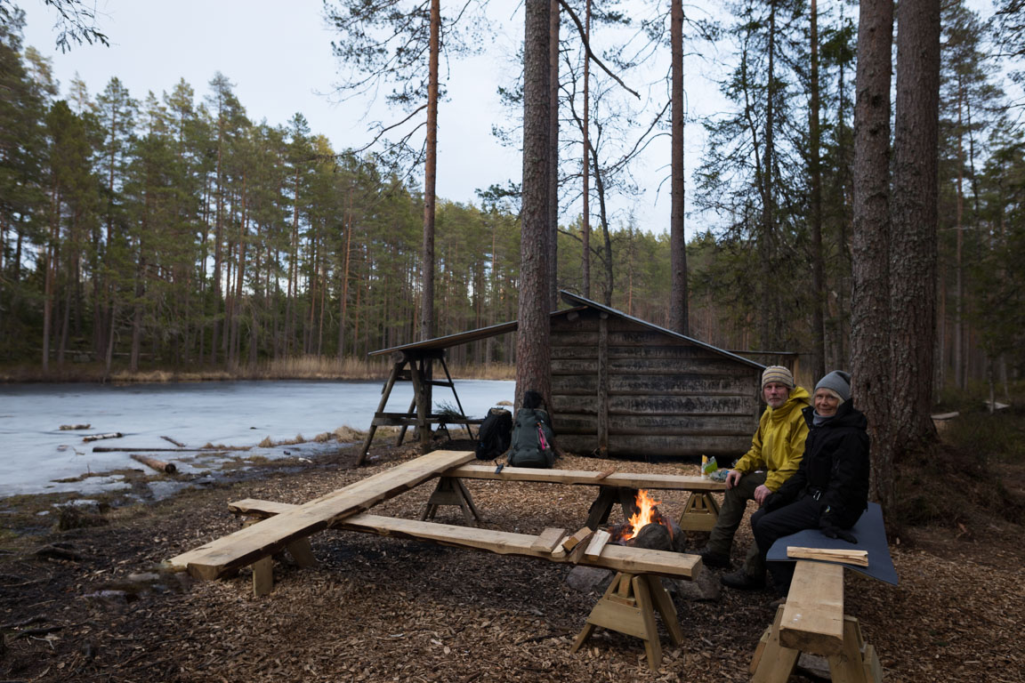 Mys vid vindskyddet