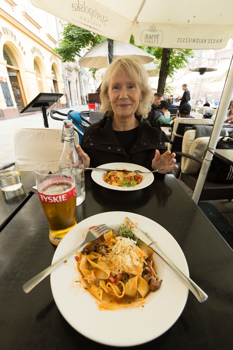 Kycklingbröst med pasta och chili